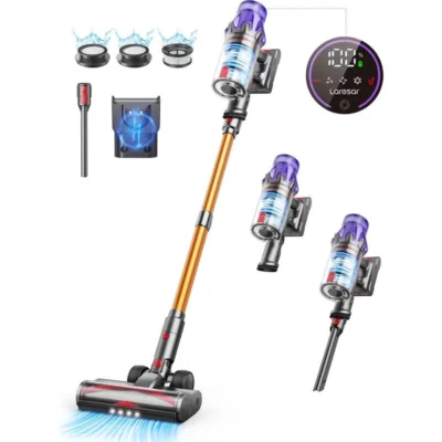 Aspirator fără fir de 500 W, autonomie de 60 de minute