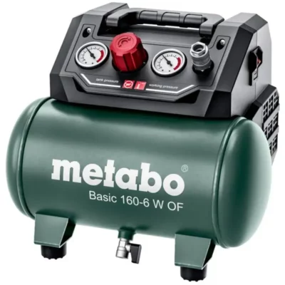 Compresor de aer compact 6L, fără ulei, 8 bar
